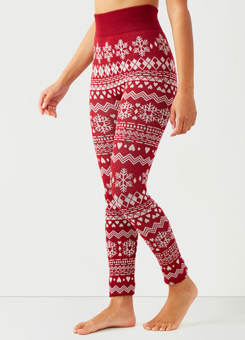 Holiday Hearth Brushed Leggings