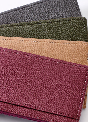 Textured Zip Wallet