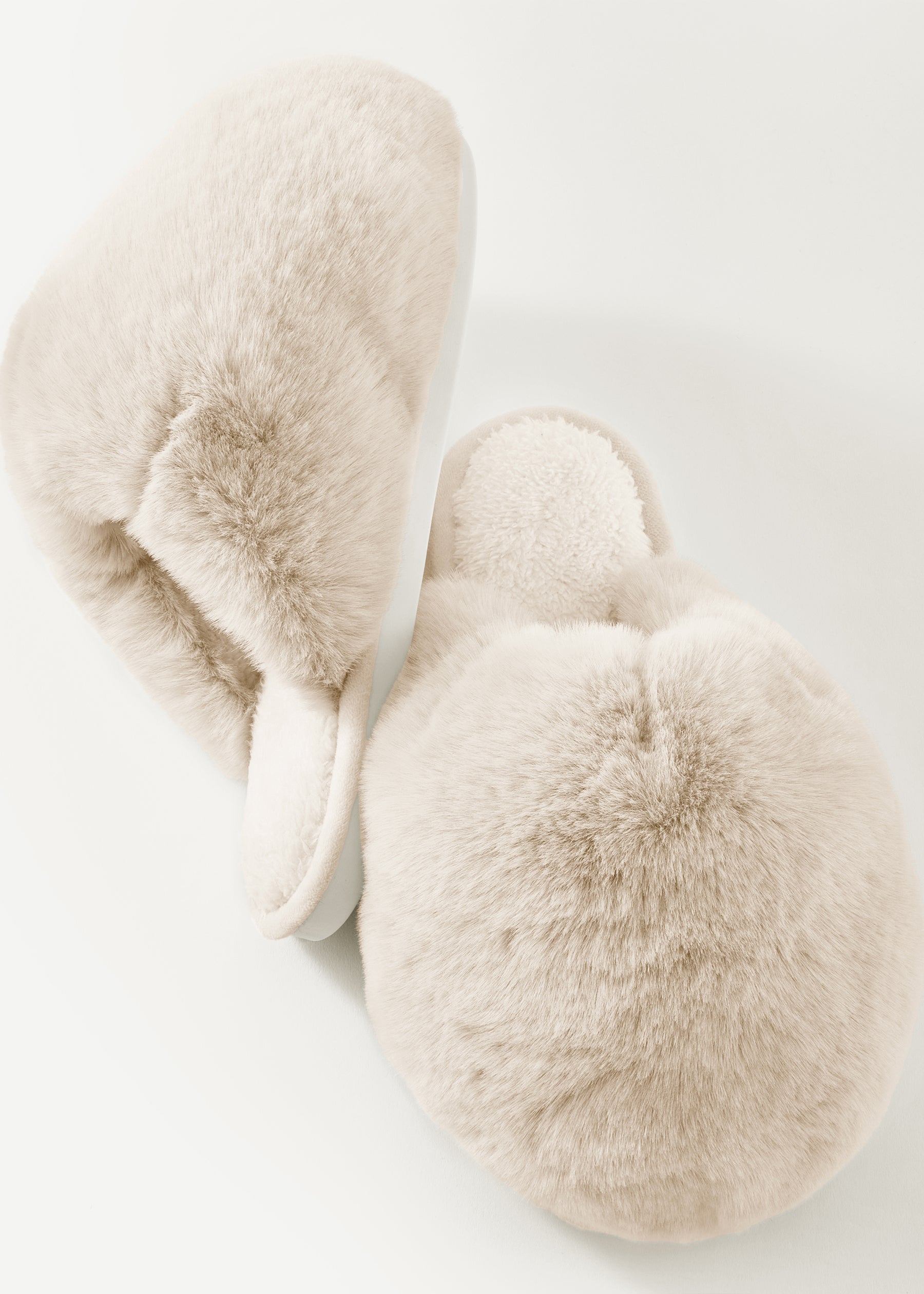 Faux Fur Bubble Slippers