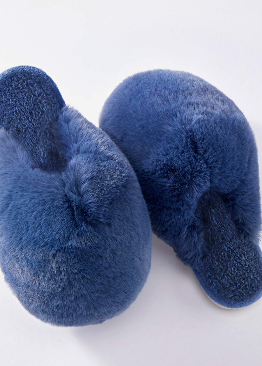 Faux Fur Bubble Slippers
