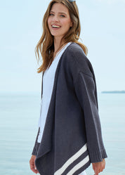 Cotton Blend Chunky Cardigan