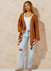 Cotton Blend Chunky Cardigan