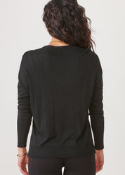 Cashmere Blend Relaxed V-Neck Sweater