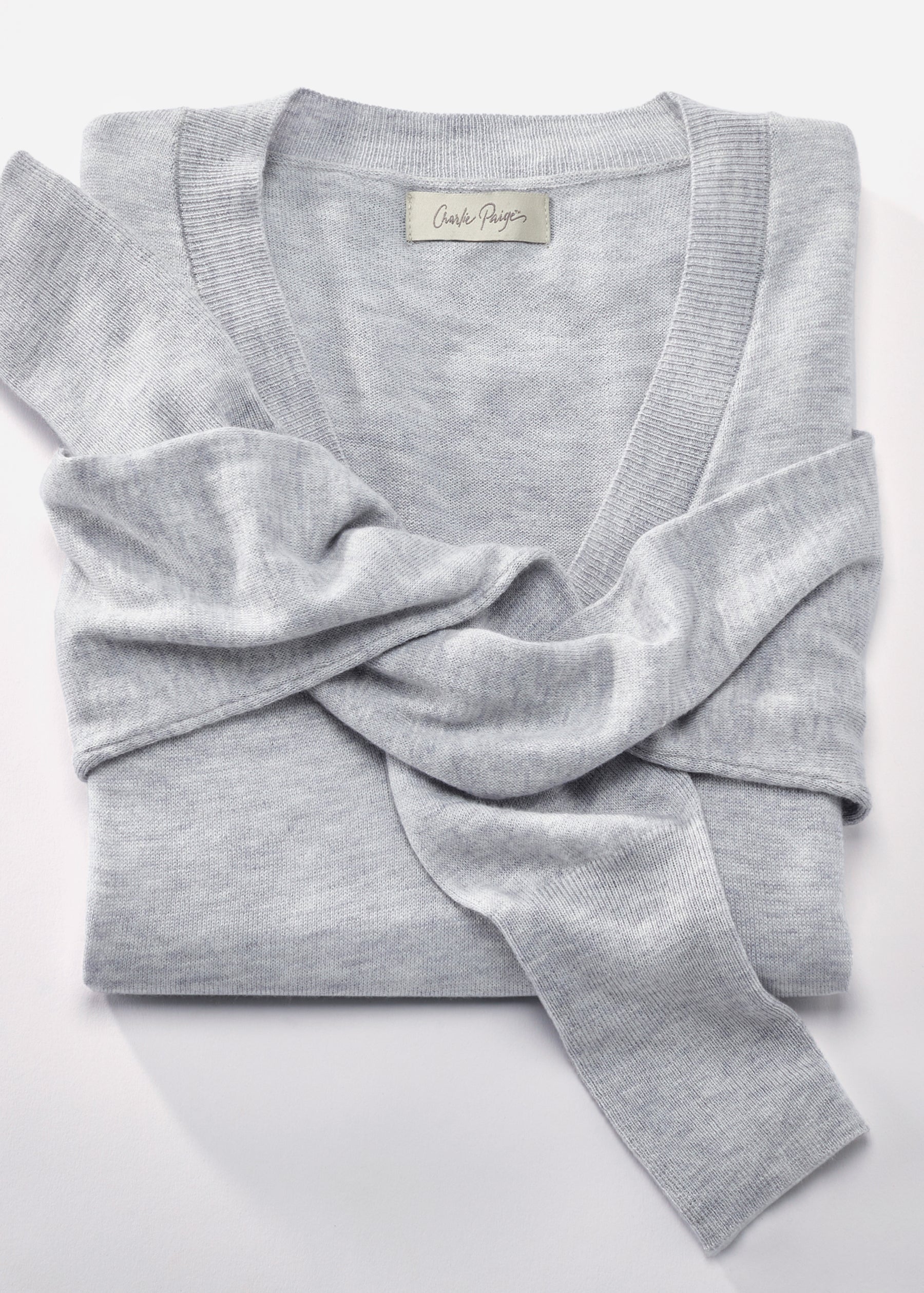 Cashmere Blend Relaxed V-Neck Sweater