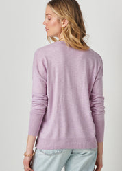 Cashmere Blend Relaxed V-Neck Sweater