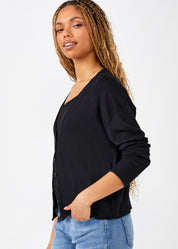 Cashmere Blend V-Neck Cardigan