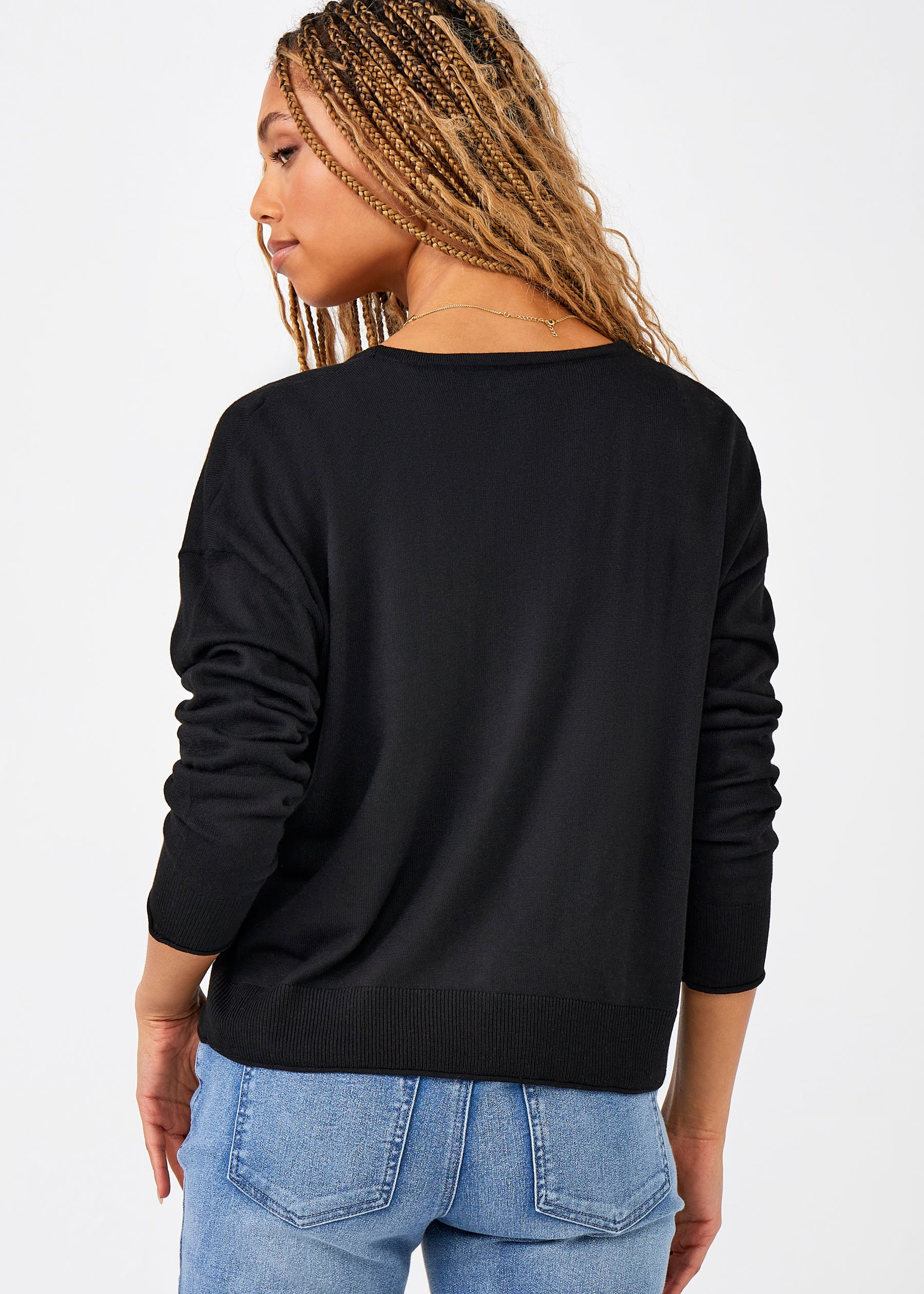 Cashmere Blend V-Neck Cardigan