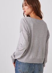 Cashmere Blend V-Neck Cardigan