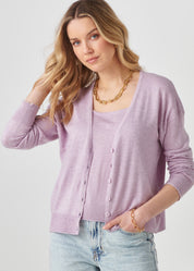 Cashmere Blend V-Neck Cardigan