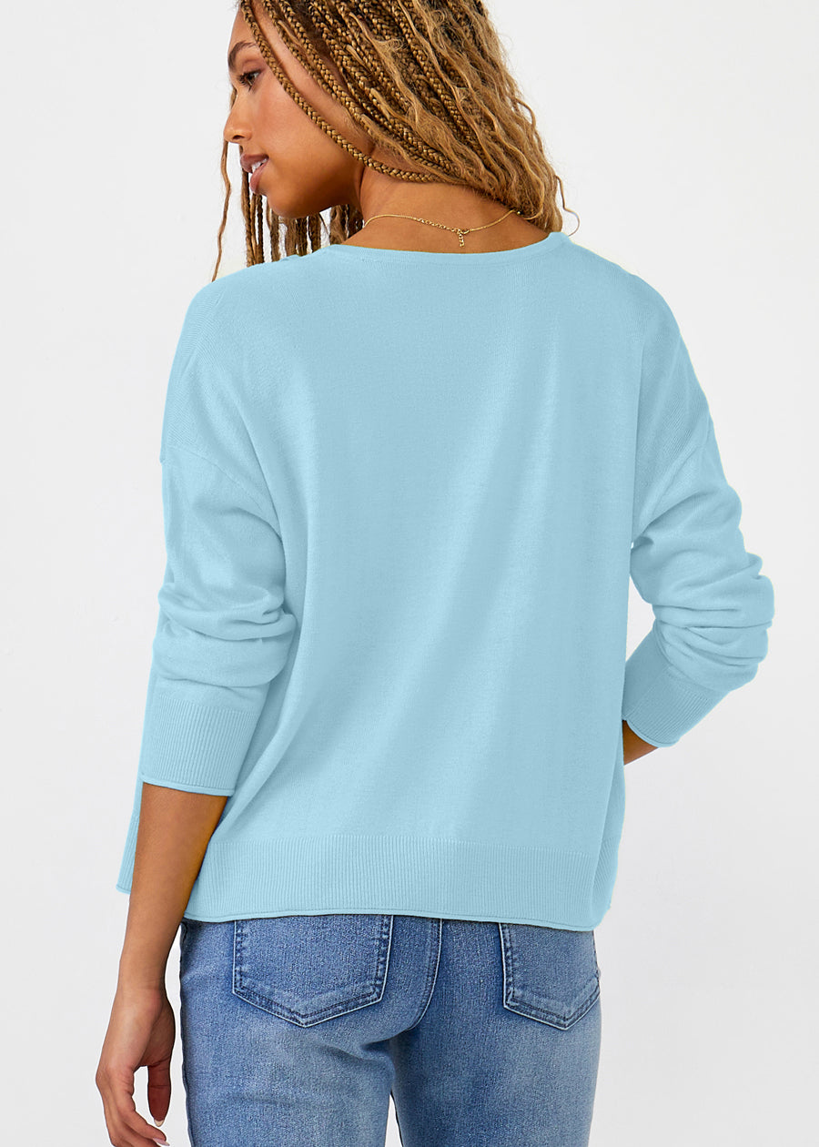 Cashmere Blend V-Neck Cardigan