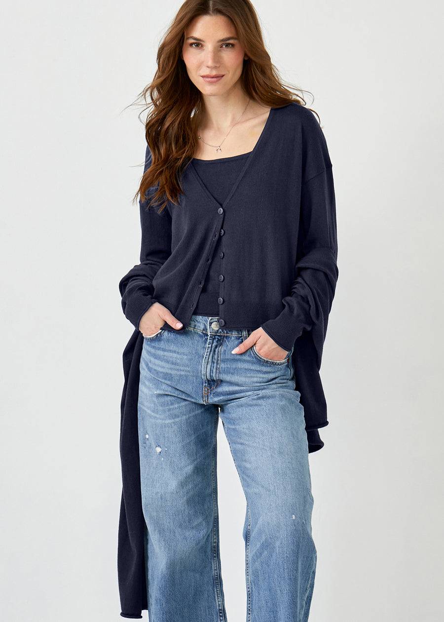 Cashmere Blend V-Neck Cardigan