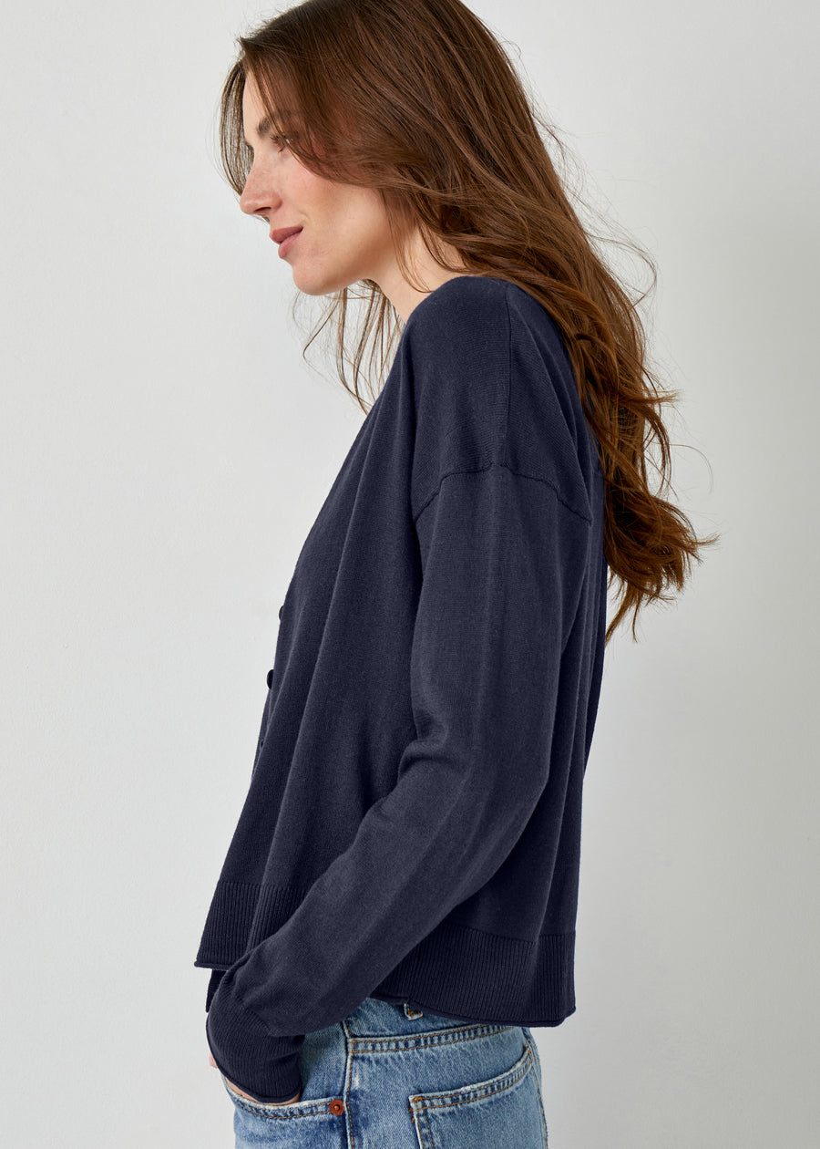 Cashmere Blend V-Neck Cardigan