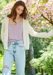 Cashmere Blend V-Neck Cardigan