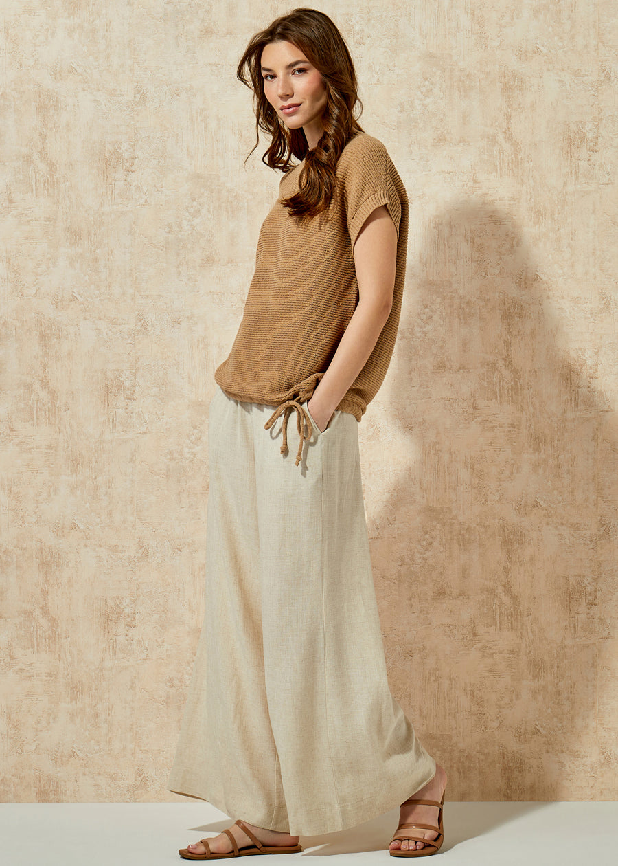Relaxed Cotton Knit Sweater
