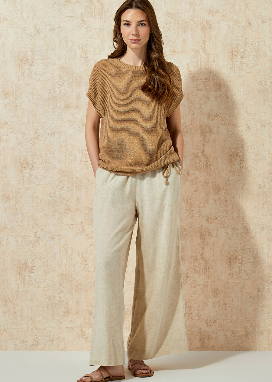 Relaxed Cotton Knit Sweater