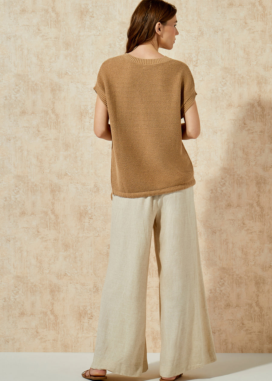 Relaxed Cotton Knit Sweater