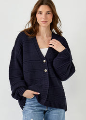 Chunky Textured Knit Cardigan