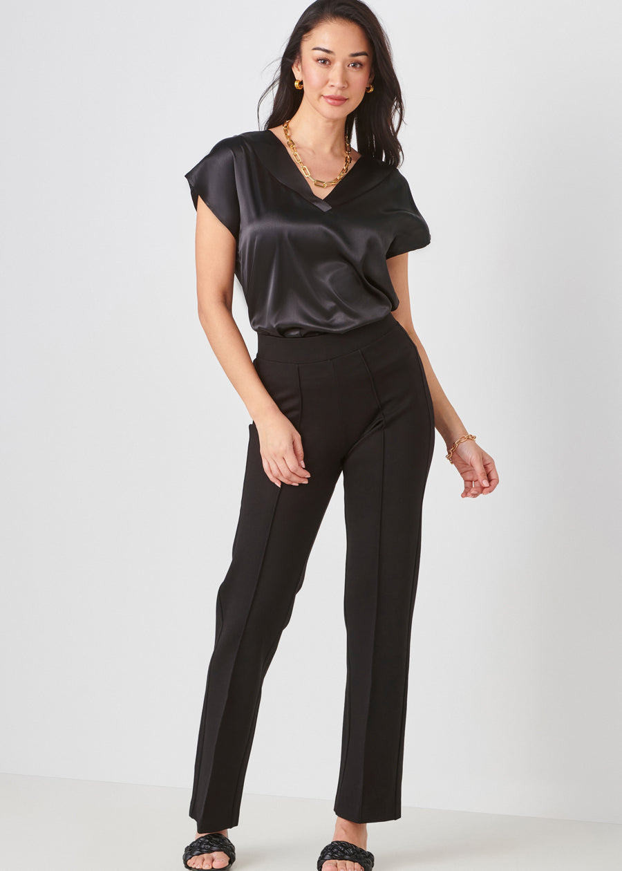 Satin Cap Sleeve Top