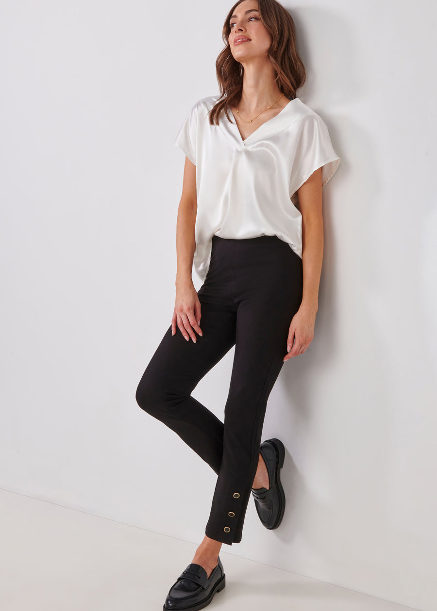Satin Cap Sleeve Top
