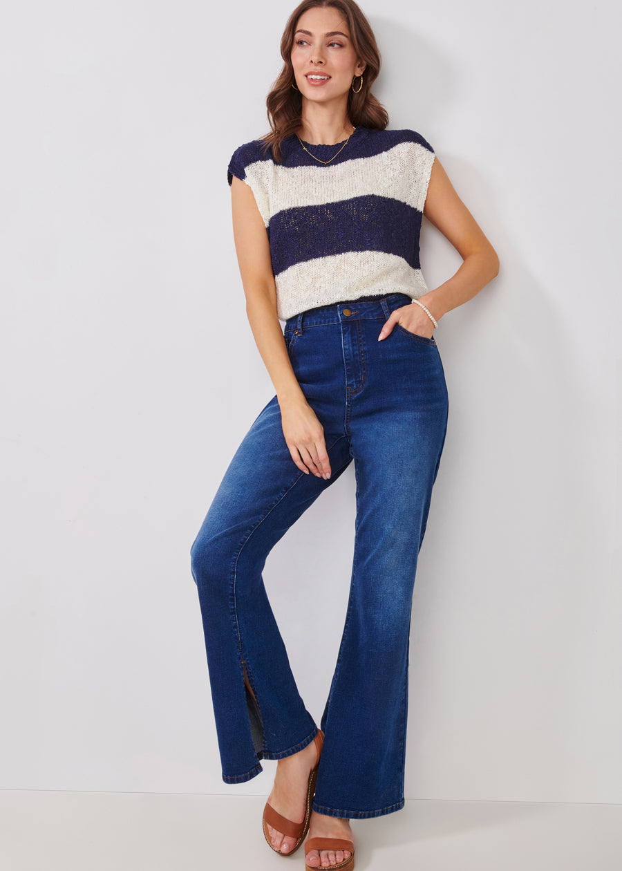 Cap Sleeve Knit Sweater