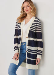 Striped Knit Cardigan