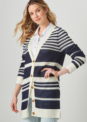 Striped Knit Cardigan
