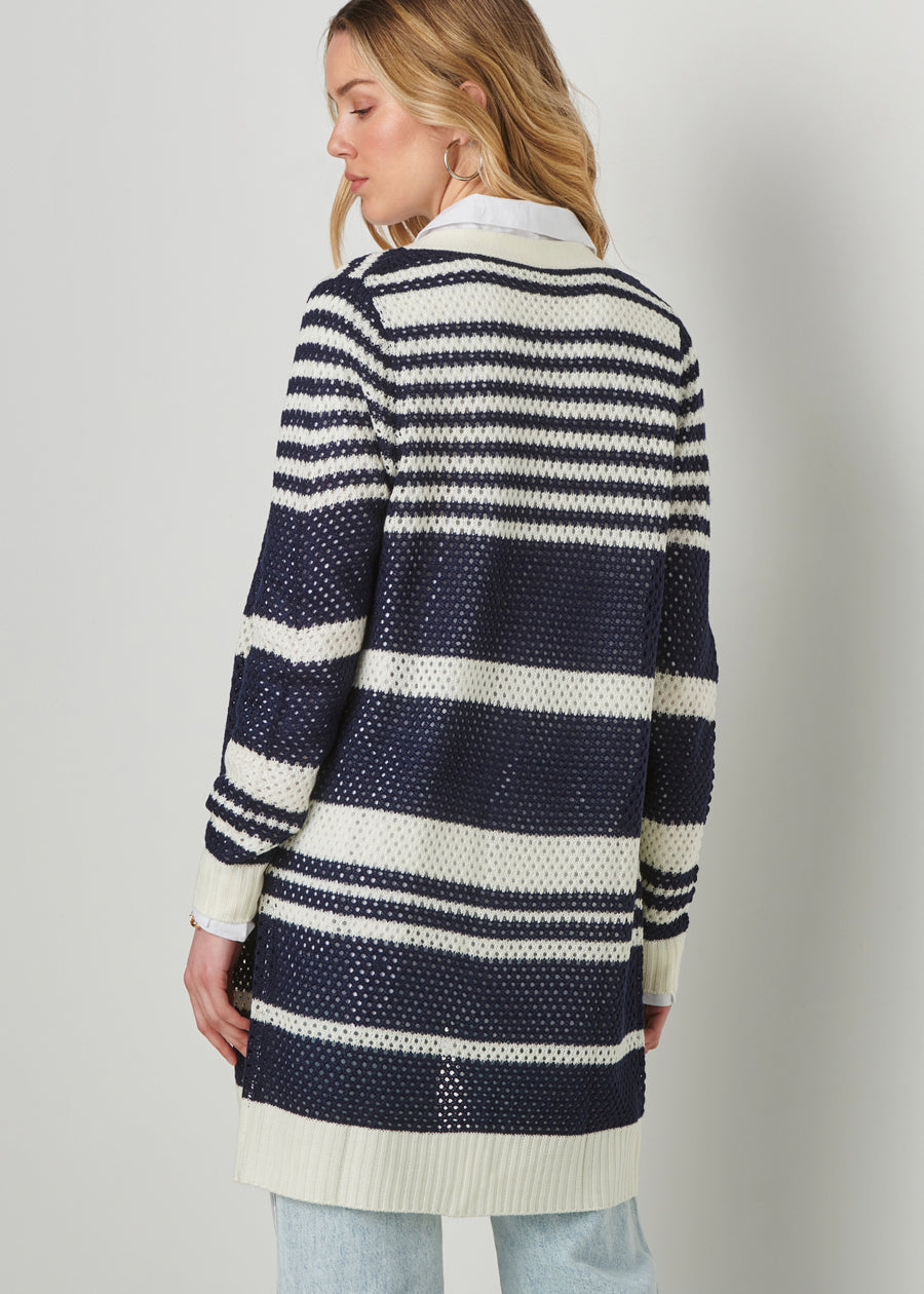 Striped Knit Cardigan