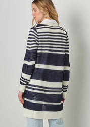 Striped Knit Cardigan