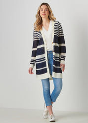 Striped Knit Cardigan