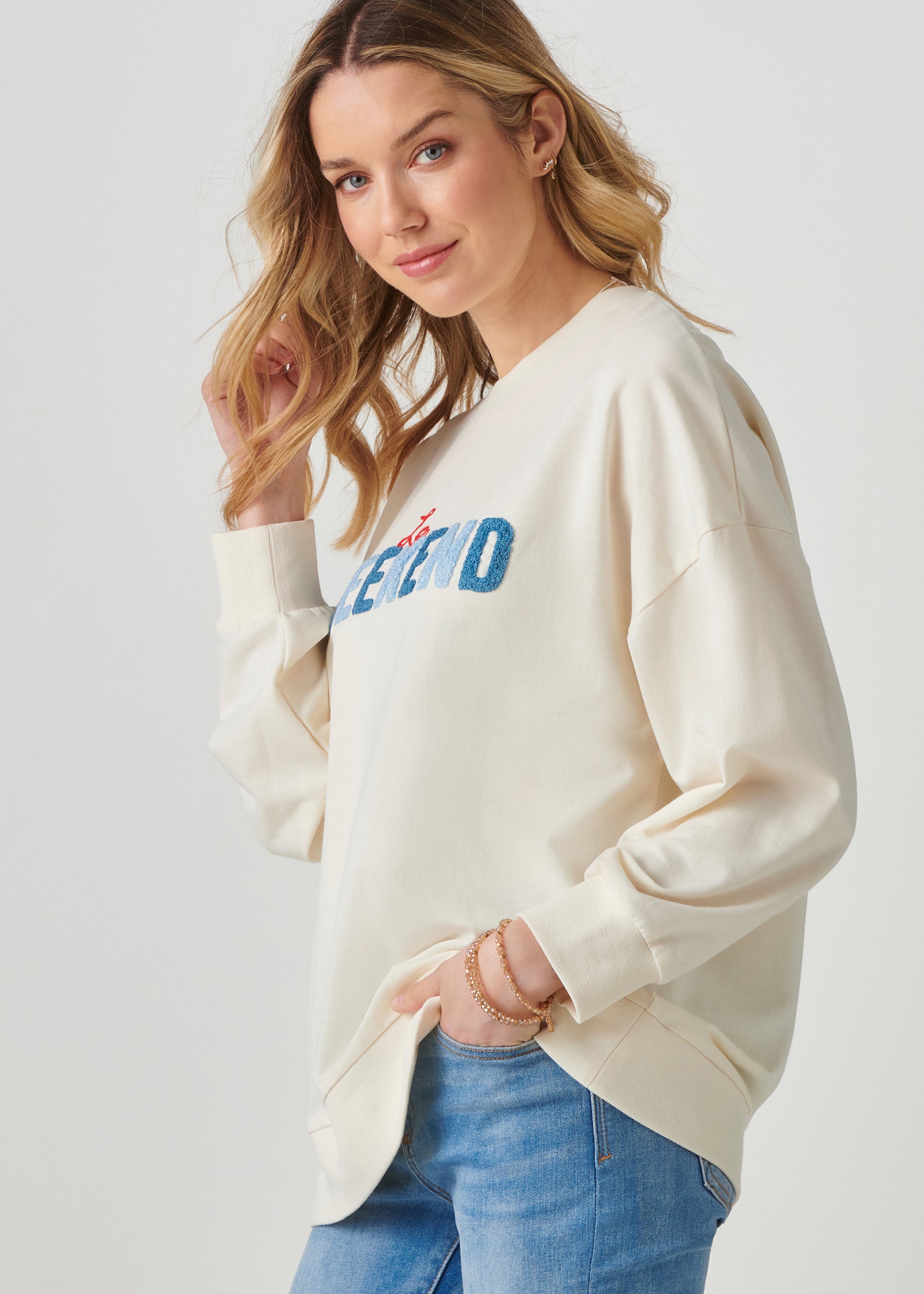 Relaxed Crew Neck Pullover