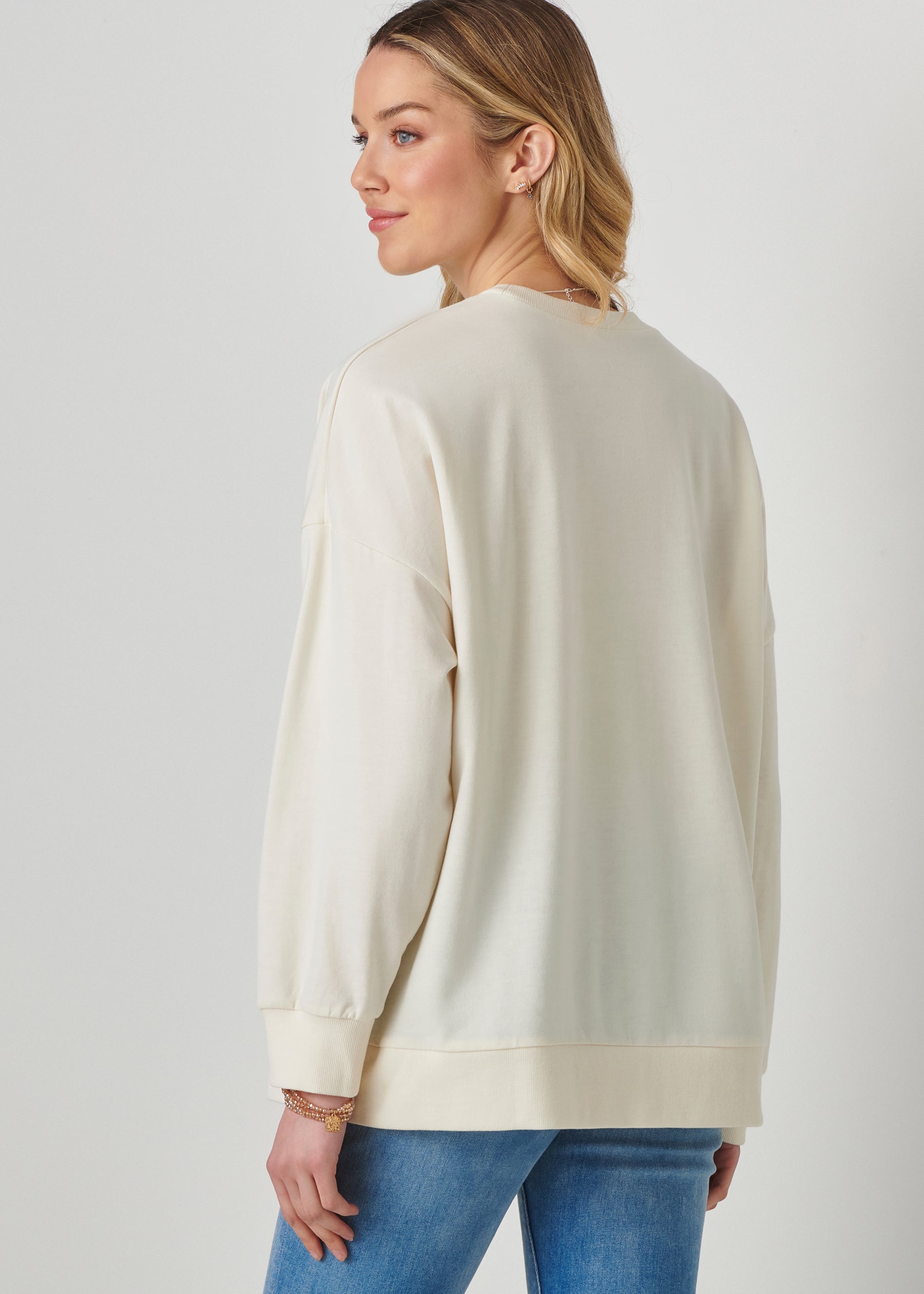 Relaxed Crew Neck Pullover
