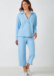 Cotton French Fleece Capri Pants