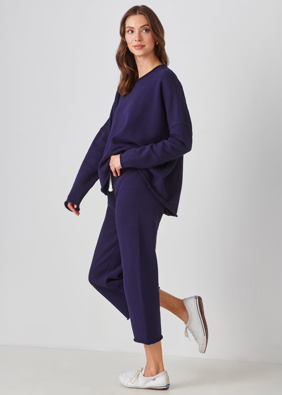 Cotton French Fleece Capri Pants