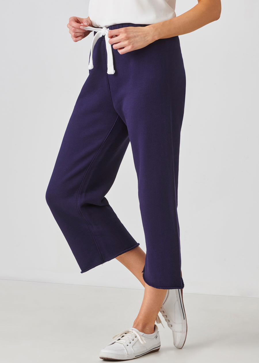Cotton French Fleece Capri Pants
