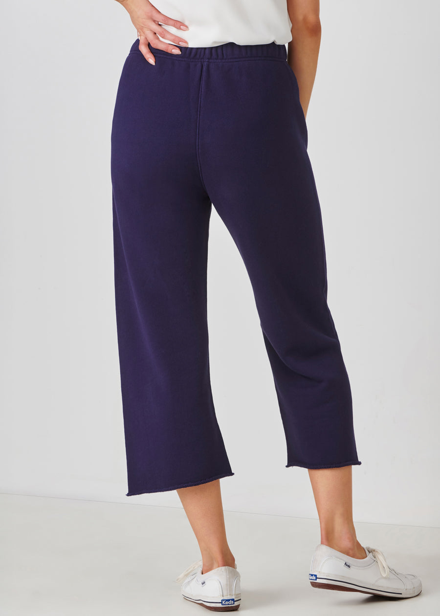 Cotton French Fleece Capri Pants
