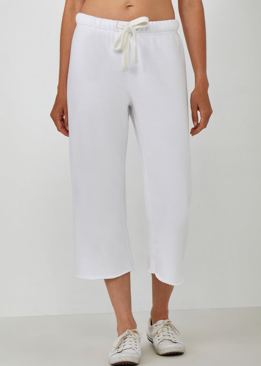 Cotton French Fleece Capri Pants