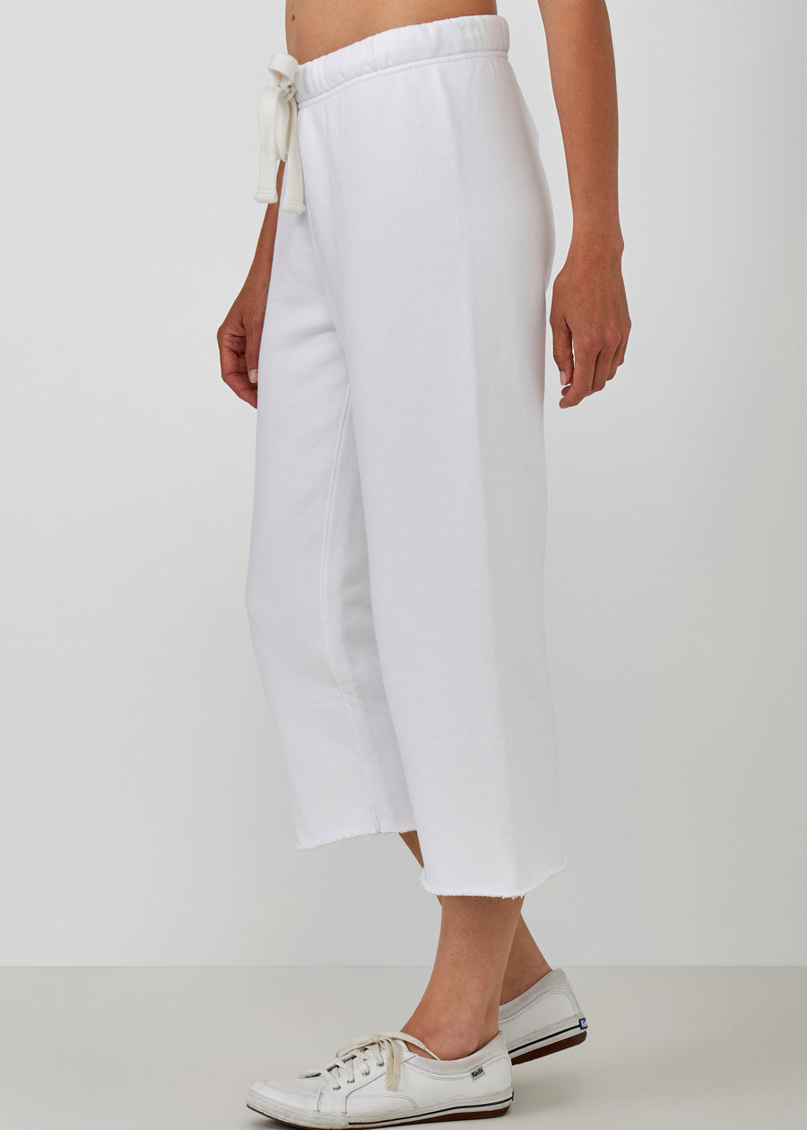 Cotton French Fleece Capri Pants