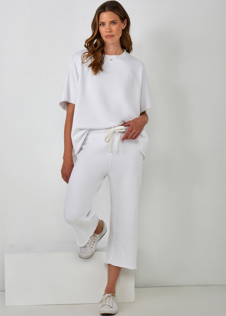 Cotton French Fleece Capri Pants
