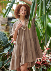 Relaxed Tiered Babydoll Dress