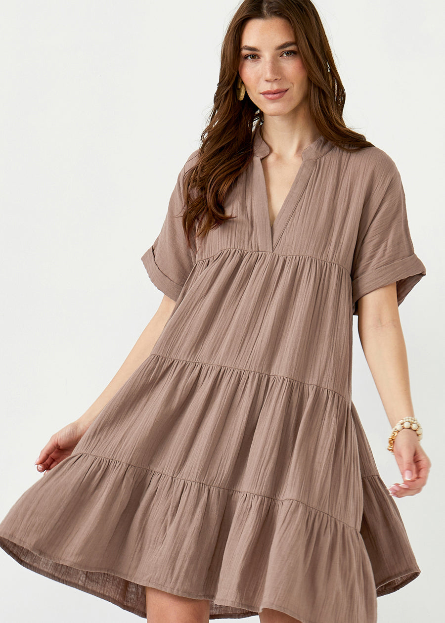 Relaxed Tiered Babydoll Dress