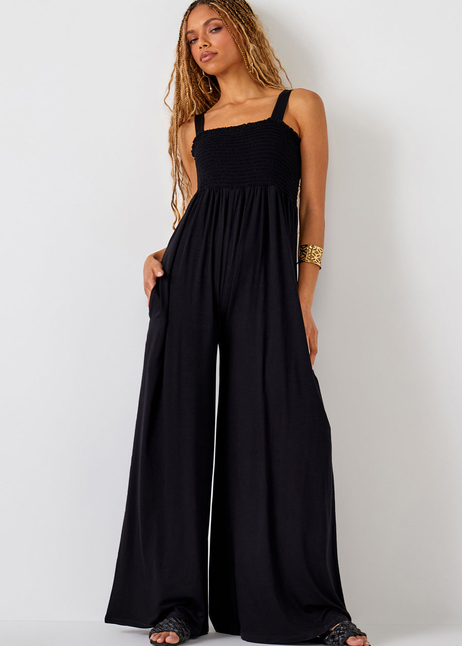Stretch Wide Leg Jumper