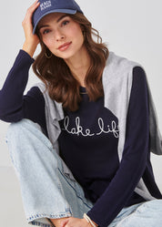 Cotton Blend Crew Neck