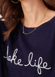 Cotton Blend Crew Neck