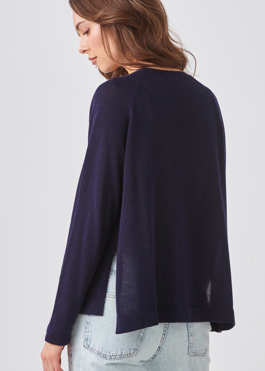 Cotton Blend Crew Neck