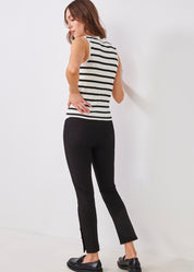 Viscose Cotton Blend V Neck Button Front Vest