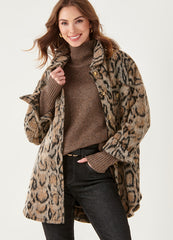 Wooly Leopard Shacket