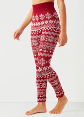 Holiday Hearth Brushed Leggings