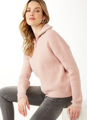 Modern Rib Half Zip Sweater