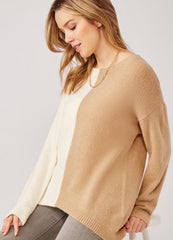Elegant Color Block Sweater