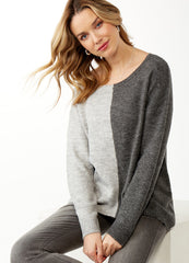 Elegant Color Block Sweater